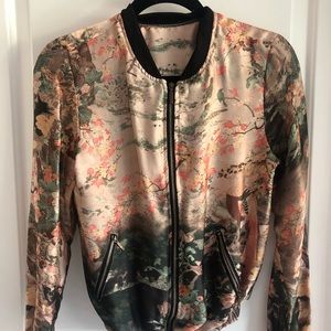 Satin Bomber Jacket